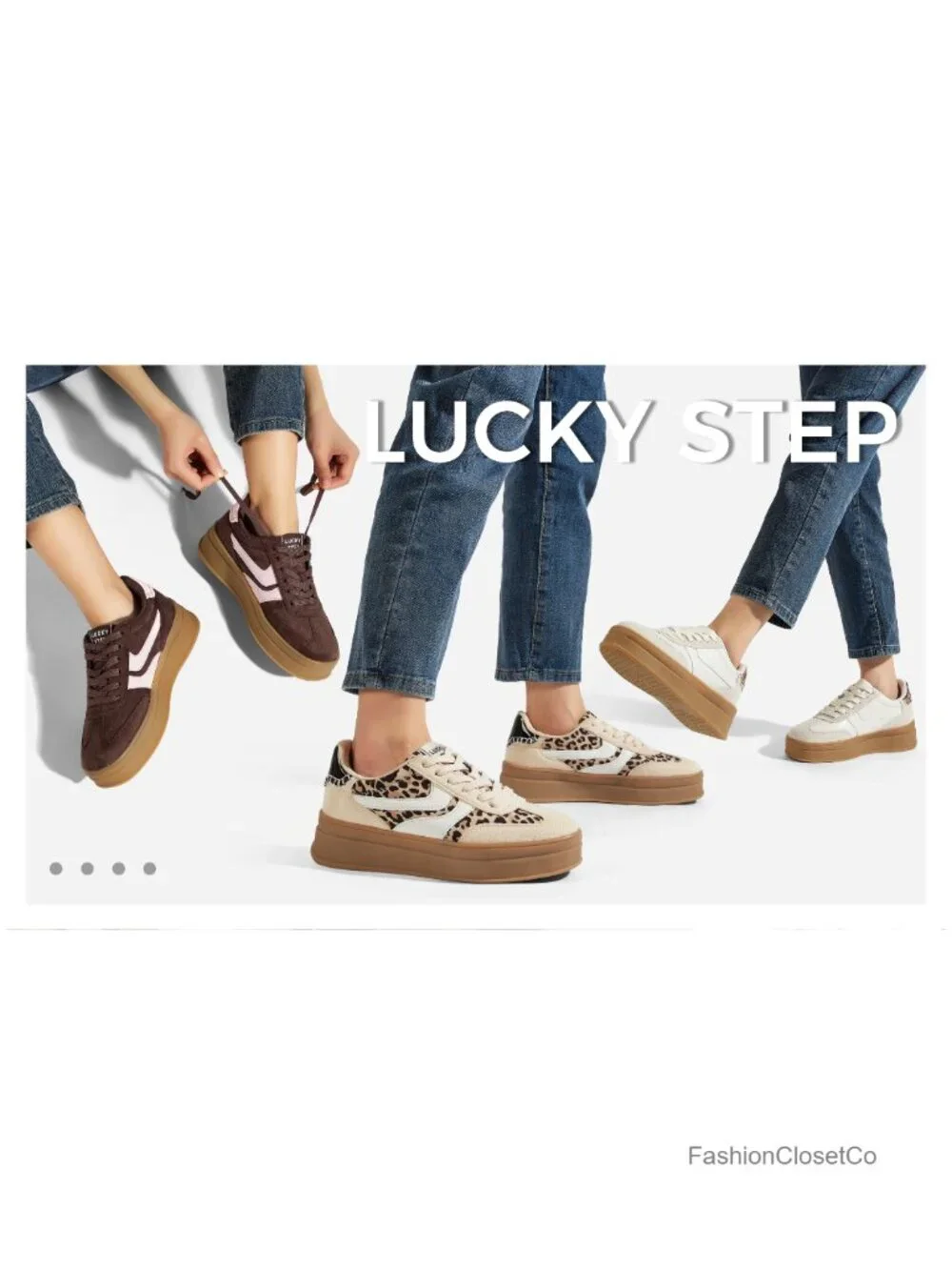 Women Platform Sneakers Suede Memory Foam Slip-Resistant Casual Walking Shoes